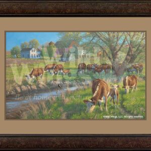Framed Mother's Day - Cows - 16" x 25.5" Limited Edition Paper