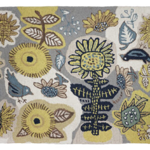 Full Bloomin’ Sunflowers Hand Hooked Wool Rug