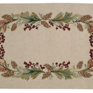 Glendale Appalachian Floral Hooked Wool Rug