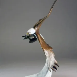Above The Clouds (Small) Bald Eagle Sculpture by Mark Hopkins