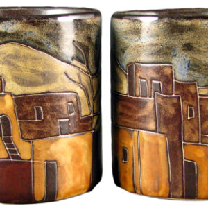Mara Stoneware 16 Oz. Pueblo Mugs (Set of 2)