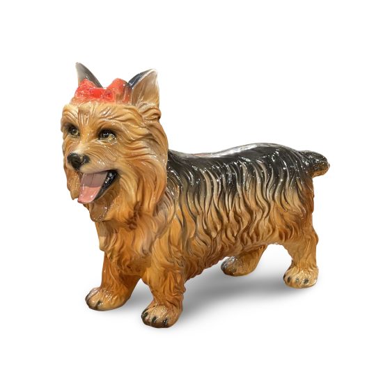 Authentic Italian Ceramic Yorkie Dog Sculpture