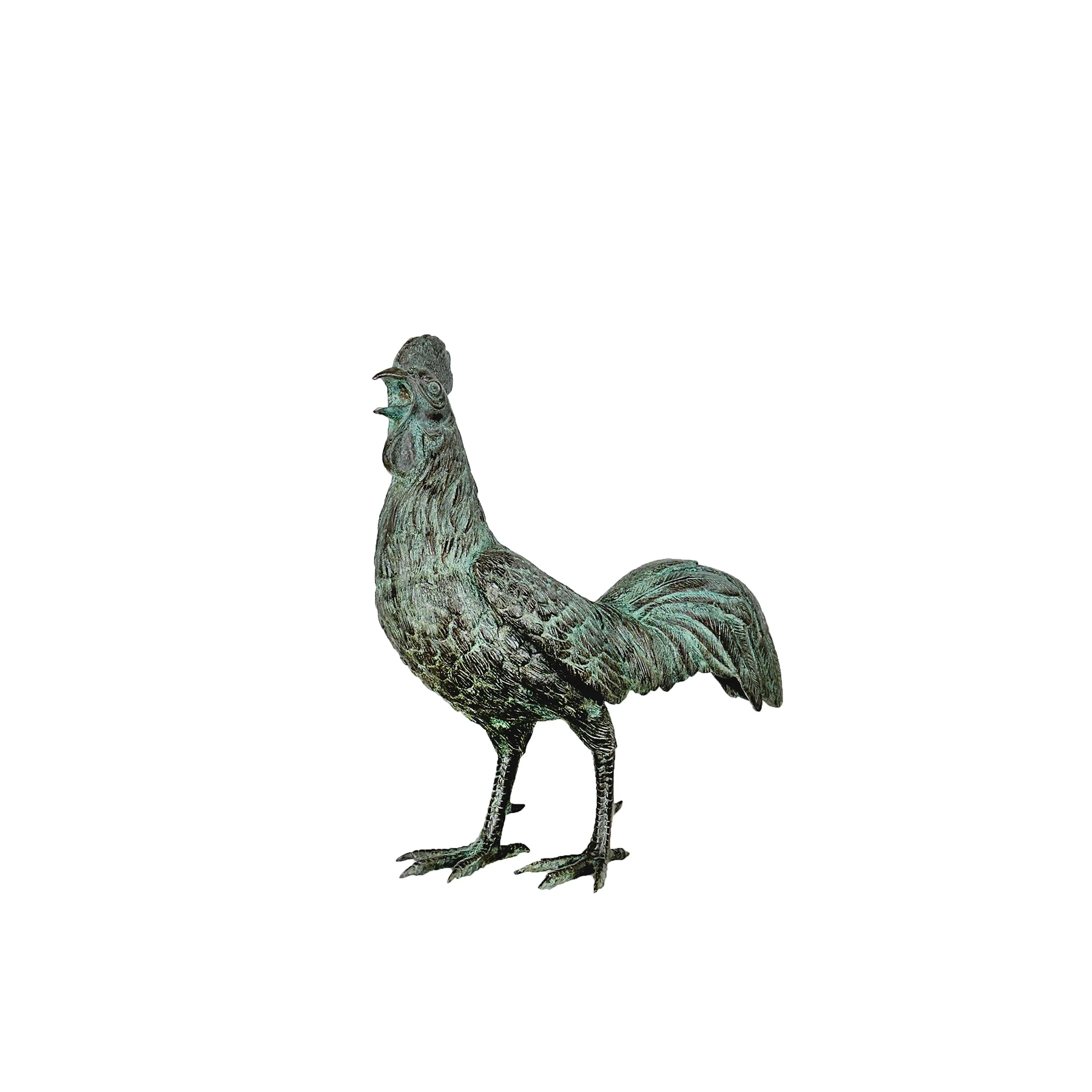 Rooster Bronze Statue