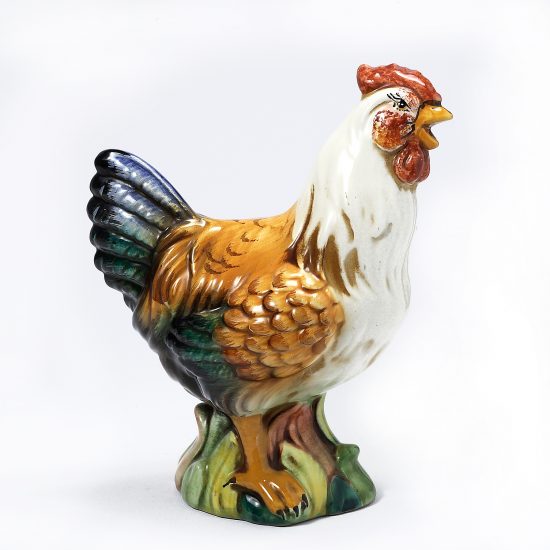 Authentic Italian Ceramic Hen Sculpture