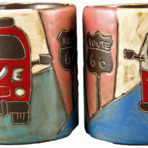 Mara Stoneware 16 Oz. Love Bus Mugs (Set of 2)
