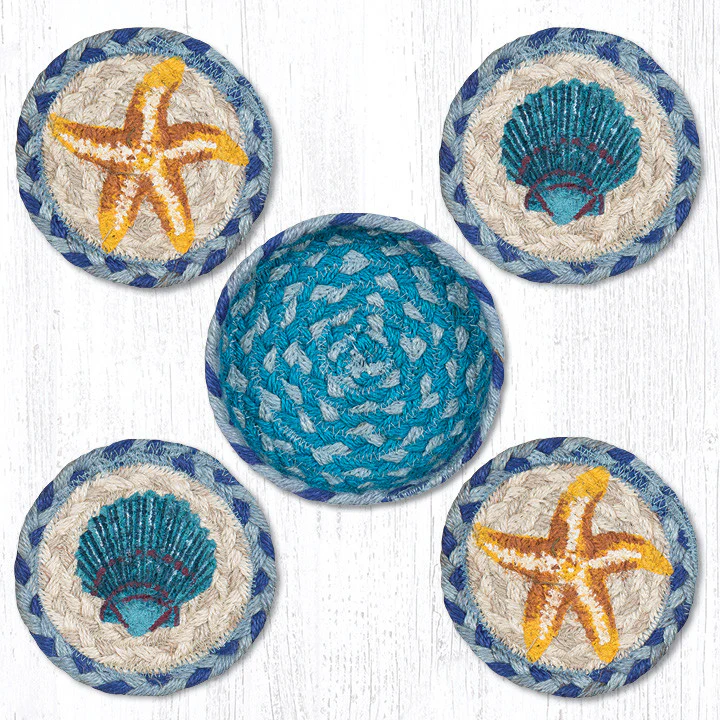 Star Fish Scallop Coaster Set
