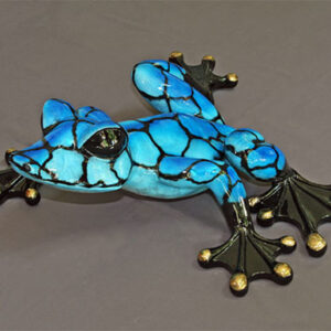Alysa Bronze Frog Sculpture 36" by Barry Stein Sculptures (3 Color Options Available)