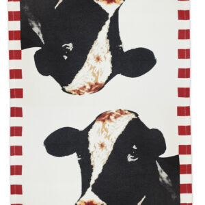 Farm and Ranch 100% Hand-loomed Cotton – Holstein Kitchen Towel (Pack of 6)