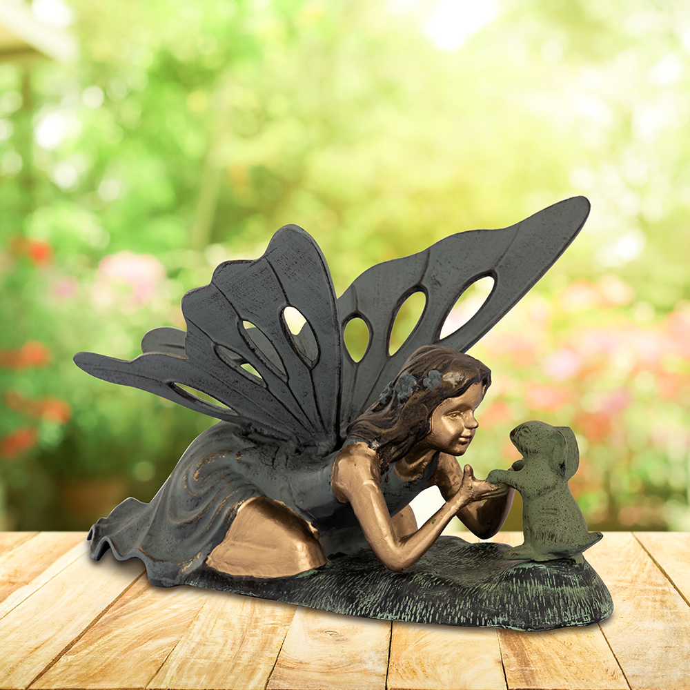 First Friend Rabbit and Fairy Garden Sculpture