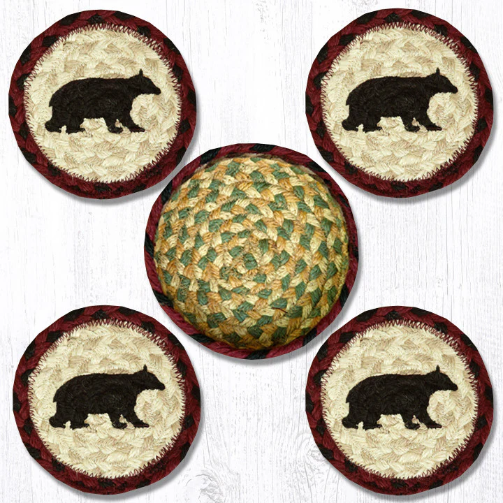 Cabin Bear Coaster Set