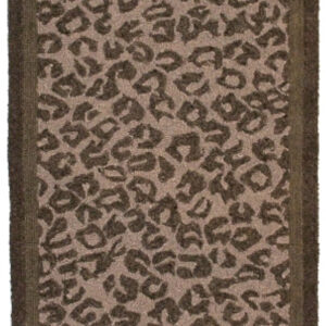 Outdoor Hand Hooked Wool Rug – Leopard Brown