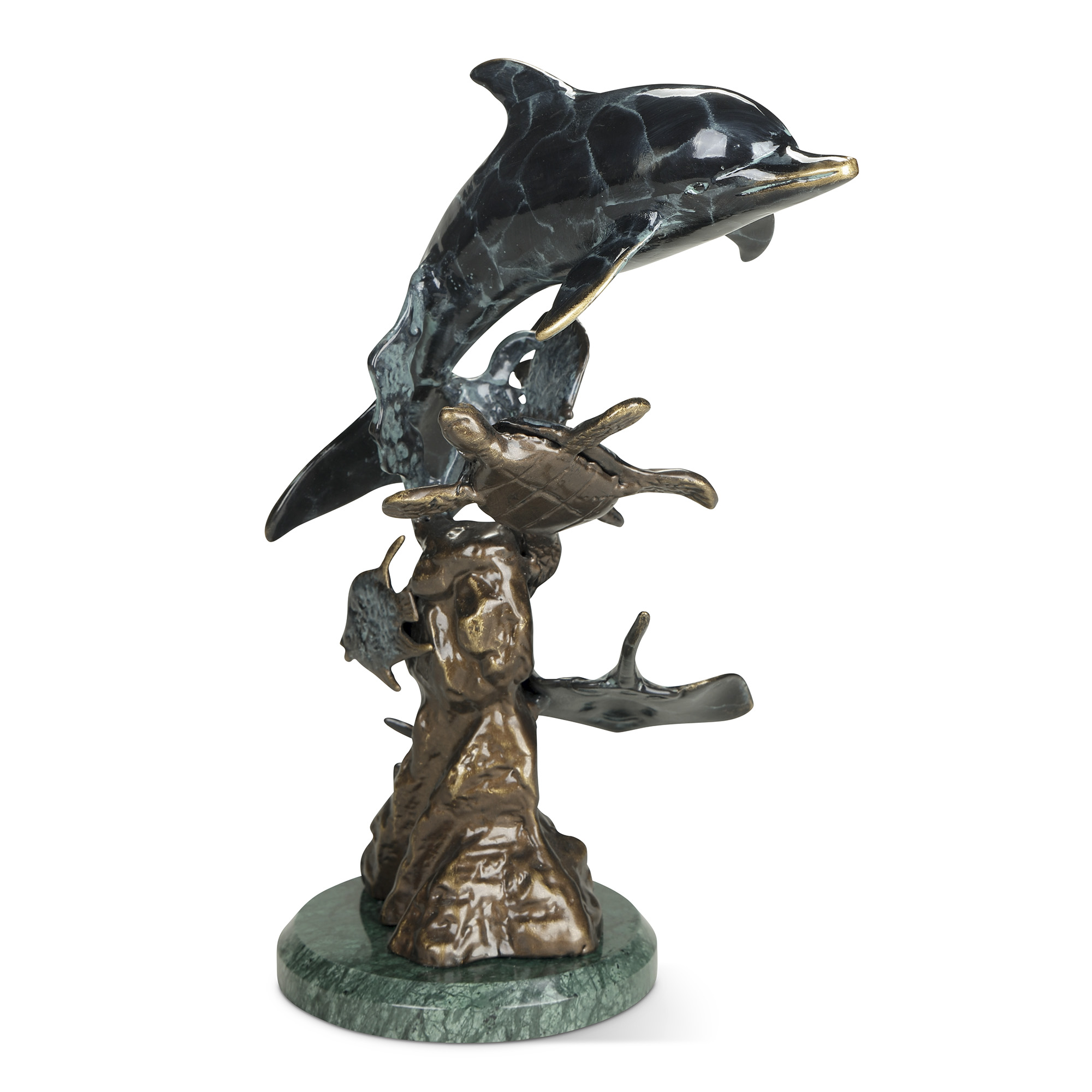 Dolphin and Undersea Friends Sculpture