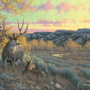 Stand With Me - Mule Deer – 11″ x 14″ Art Print