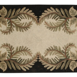 Woodbyne Floral Hooked Wool Rug