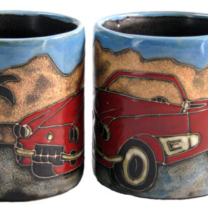 Mara Stoneware 16 Oz. Sports Car Mugs (Set of 2)