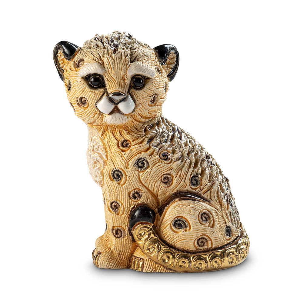 Baby Cheetah Figurine by De Rosa