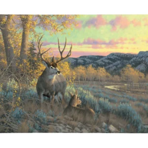 Stand With Me - Mule Deer - 24" x 36" Gallery Wrapped Canvas
