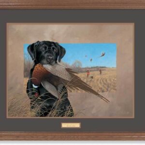 Framed Great Bird Dogs - Black Lab - 17″ x 23″ GNA Premium Print