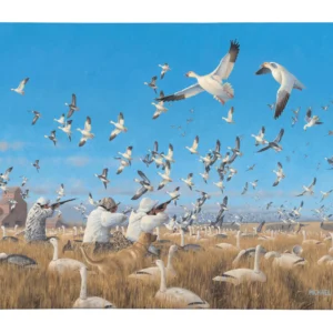 Springtime Snows - Snow Goose Hunters - 13" x 18" Gallery Wrapped Canvas