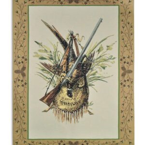 Hunter's Shotgun with Bagged Pheasant - Woven Tapestry Wall Art Hanging 59x44