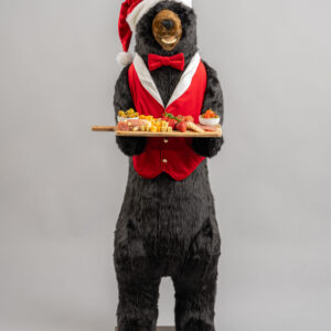 Ditz Designs Butler Christmas Black Bear 58 in. Smile