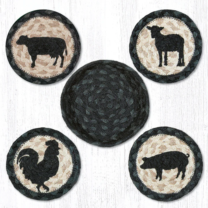Barnyard Animals Coaster Set