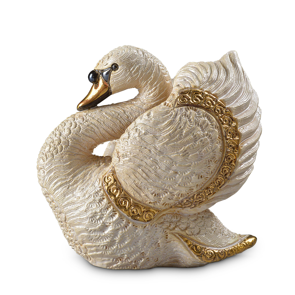 Swan Figurine by De Rosa