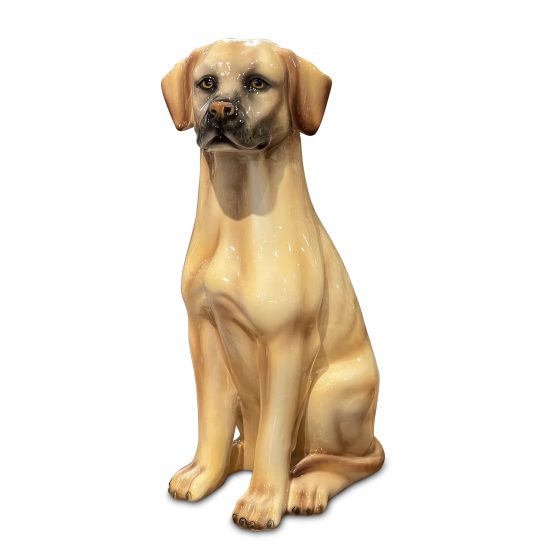 Authentic Italian Ceramic Labrador Dog Sculpture II