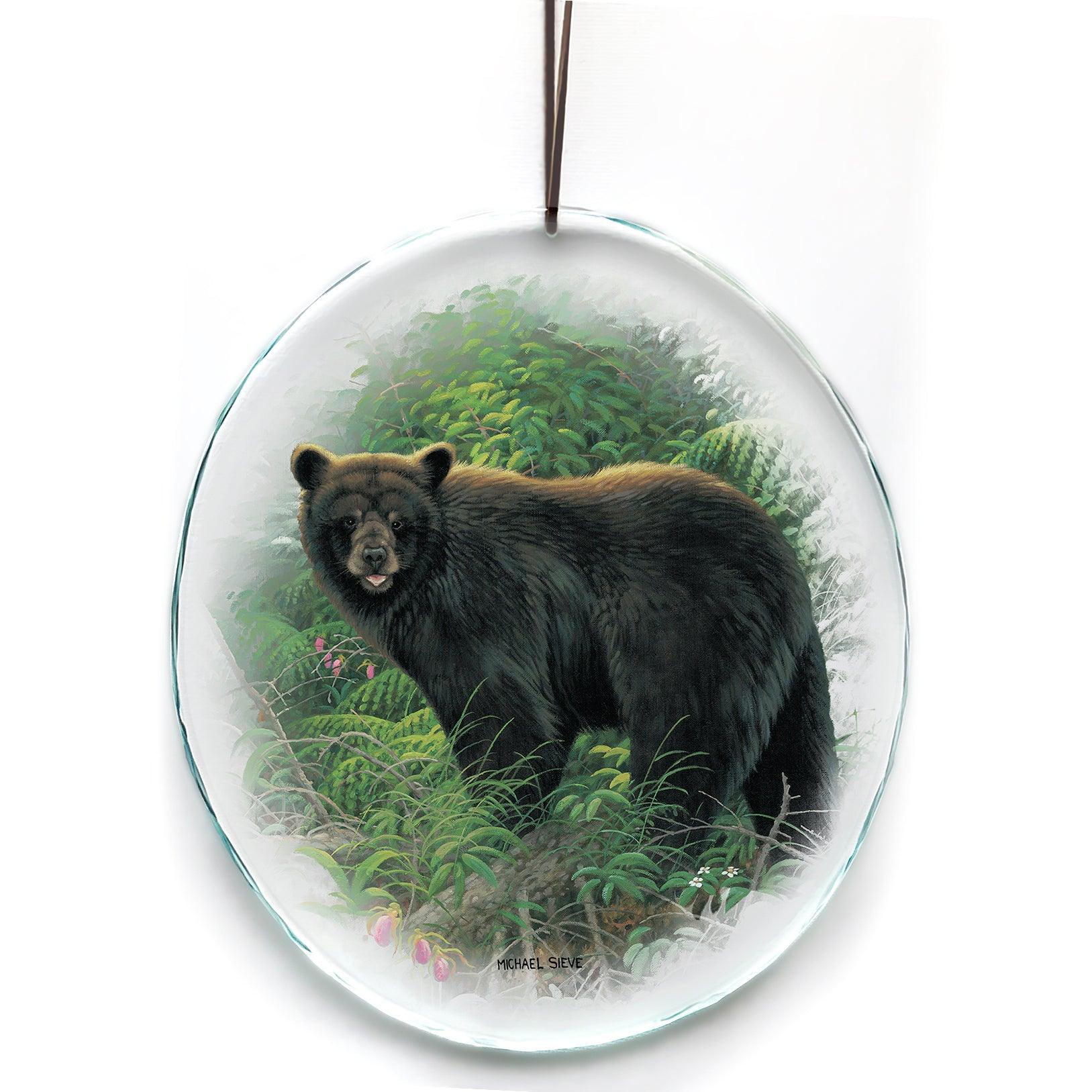 Sunset Surprise - Black Bear - Suncatcher