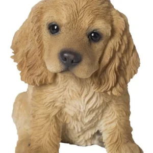 Cream-Coloured Cocker Spaniel Statue Figurine