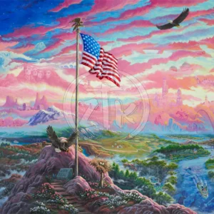 From Sea to Shining Sea - 12″ x 24″ Limited Edition Canvas