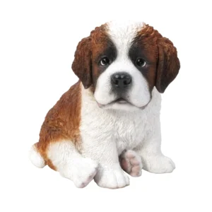 Saint Bernard Puppy Statue Figurine