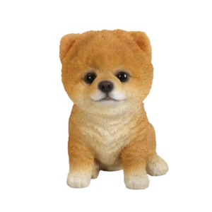 Pomeranian Puppy Statue Figurine