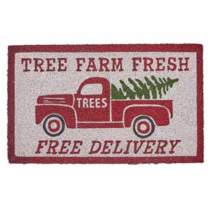 Christmas Tree Farm Welcome Doormat