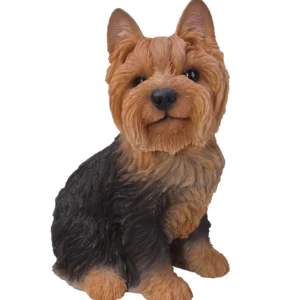 Sitting Yorkshire Terrier Statue Figurine