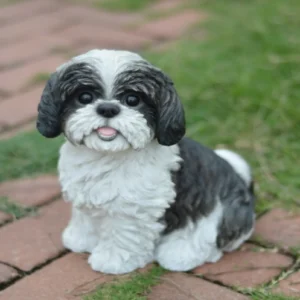 Sitting Shih Tzu Statue Figurine