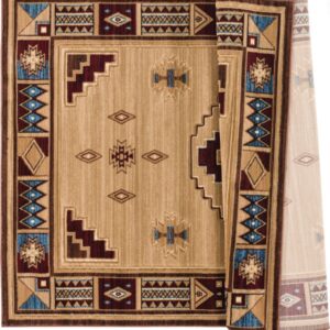 Southwest-Inspired – Rustic Cabin Retreat Area Rug