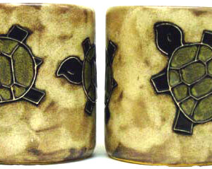 Mara Stoneware 16 Oz. Desert Turtle Mugs (Set of 2)