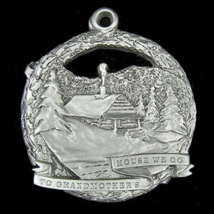 “Grandmas House” Pewter Ornament by Andy Schumann