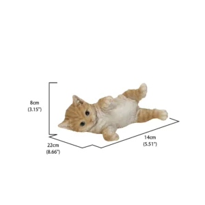 Lying Cat Statue Figurine