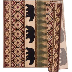 Great Smoky Mountains Inspired β Rustic Cottage Retreat Area Rug