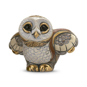 Baby Barn Owl I Figurine by De Rosa