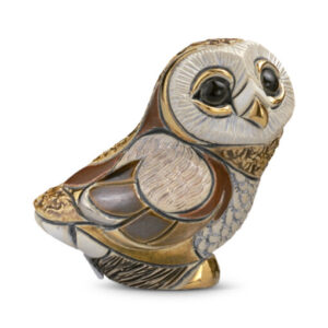 Baby Barn Owl II Figurine by De Rosa