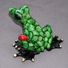 Bugsy Bronze Frog Sculpture by Barry Stein Sculptures