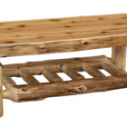 Cedar Log Rectangle Coffee Table - 48" x 24"