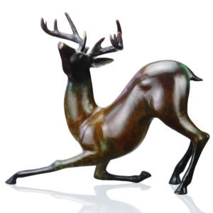 Contemporary Whitetail Deer Sculpture