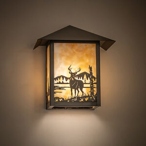 Seneca Deer Creek Right Wall Sconce - 9" Wide