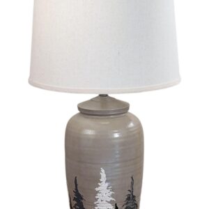 Forest Glow Ginger Jar Lamp