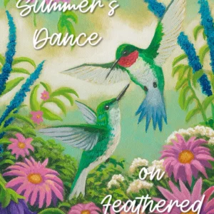 Hummingbirds In Summer - 12" x 18" Wood Sign