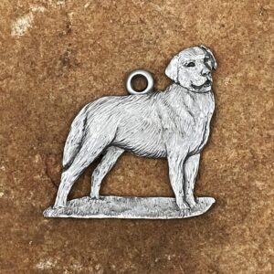 Labrador Retriever Pewter Ornament by Andy Schumann